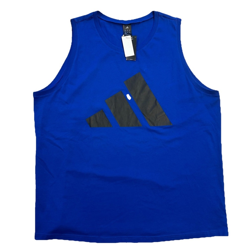 ADIDAS Mens‎ Tank Top Medium tall Blue Sleeveless Top NWT
